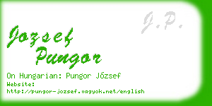jozsef pungor business card